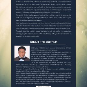 How To Activate and Achieve Your Relevancy On Earth by Godwill Modibo