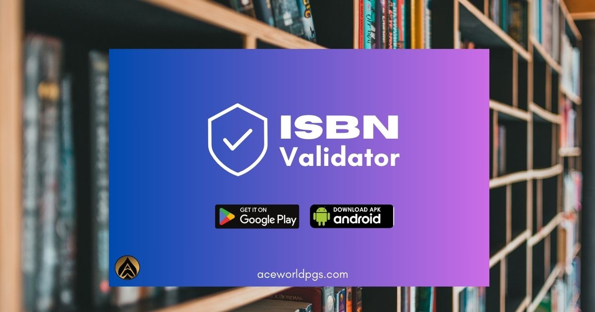 ISBN Validator App is now available on Playstore